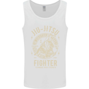 Jiu Jitsu Fighter Mixed Martial Arts MMA Mens Vest Tank Top White