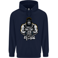 Jiu Jitsu Gorilla MMA Martial Arts Karate Childrens Kids Hoodie Navy Blue
