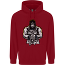 Jiu Jitsu Gorilla MMA Martial Arts Karate Childrens Kids Hoodie Red