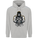 Jiu Jitsu Gorilla MMA Martial Arts Karate Childrens Kids Hoodie Sports Grey