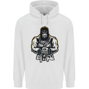 Jiu Jitsu Gorilla MMA Martial Arts Karate Childrens Kids Hoodie White