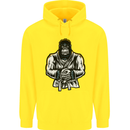 Jiu Jitsu Gorilla MMA Martial Arts Karate Childrens Kids Hoodie Yellow