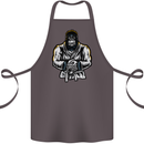 Jiu Jitsu Gorilla MMA Martial Arts Karate Cotton Apron 100% Organic Dark Grey