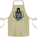 Jiu Jitsu Gorilla MMA Martial Arts Karate Cotton Apron 100% Organic Khaki