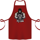 Jiu Jitsu Gorilla MMA Martial Arts Karate Cotton Apron 100% Organic Maroon