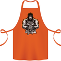 Jiu Jitsu Gorilla MMA Martial Arts Karate Cotton Apron 100% Organic Orange