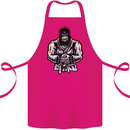 Jiu Jitsu Gorilla MMA Martial Arts Karate Cotton Apron 100% Organic Pink