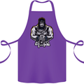 Jiu Jitsu Gorilla MMA Martial Arts Karate Cotton Apron 100% Organic Purple
