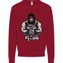 Jiu Jitsu Gorilla MMA Martial Arts Karate Kids Sweatshirt Jumper Red