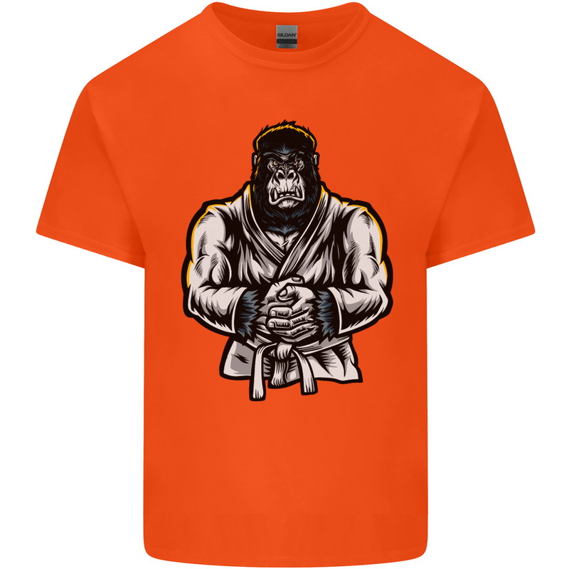 Jiu Jitsu Gorilla MMA Martial Arts Karate Kids T-Shirt Childrens Orange