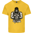 Jiu Jitsu Gorilla MMA Martial Arts Karate Kids T-Shirt Childrens Yellow