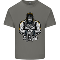 Jiu Jitsu Gorilla MMA Martial Arts Karate Mens Cotton T-Shirt Tee Top Charcoal