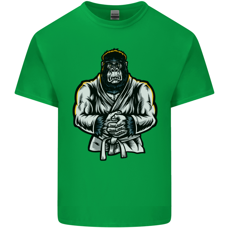 Jiu Jitsu Gorilla MMA Martial Arts Karate Mens Cotton T-Shirt Tee Top Irish Green