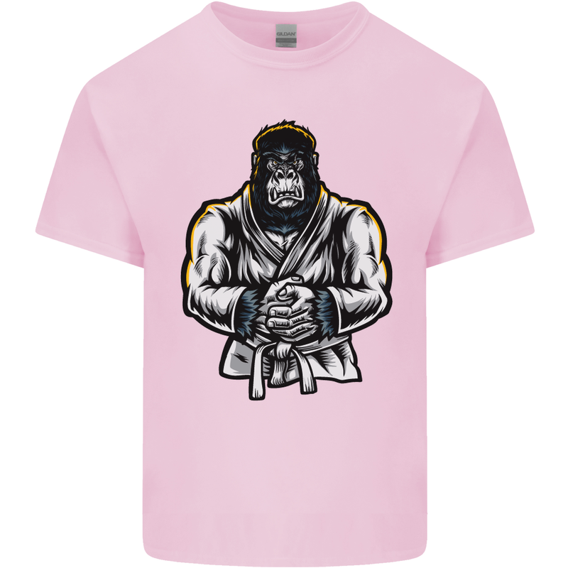 Jiu Jitsu Gorilla MMA Martial Arts Karate Mens Cotton T-Shirt Tee Top Light Pink
