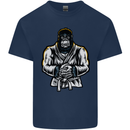Jiu Jitsu Gorilla MMA Martial Arts Karate Mens Cotton T-Shirt Tee Top Navy Blue