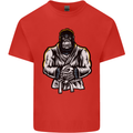 Jiu Jitsu Gorilla MMA Martial Arts Karate Mens Cotton T-Shirt Tee Top Red
