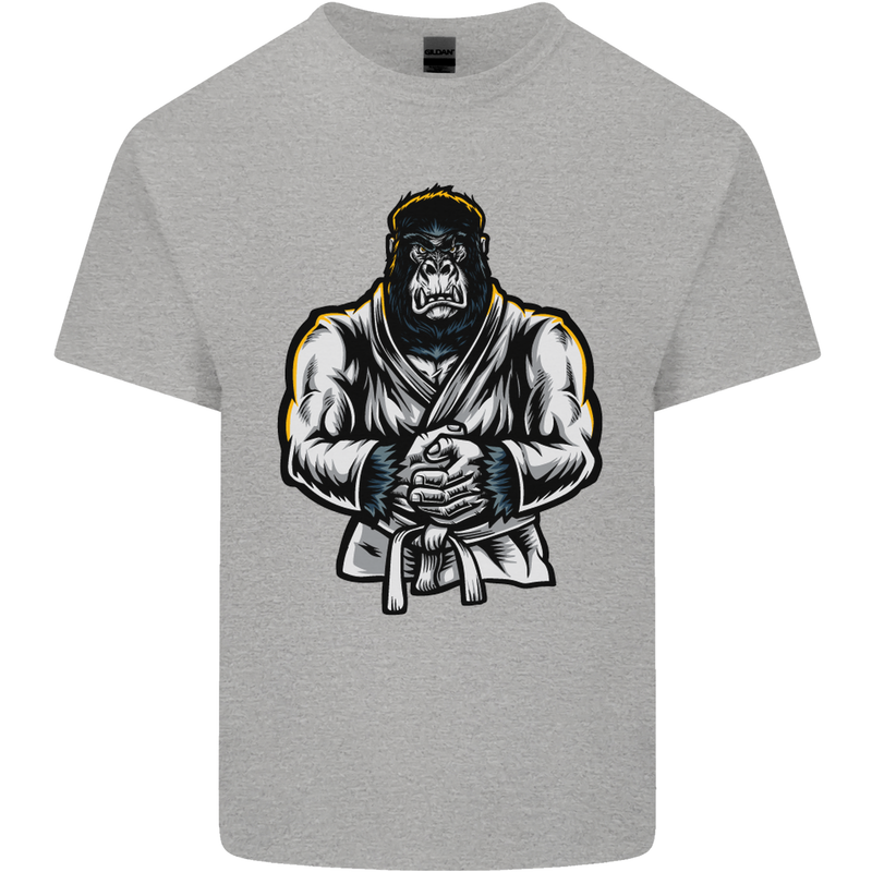 Jiu Jitsu Gorilla MMA Martial Arts Karate Mens Cotton T-Shirt Tee Top Sports Grey