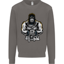 Jiu Jitsu Gorilla MMA Martial Arts Karate Mens Sweatshirt Jumper Charcoal