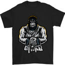 Jiu Jitsu Gorilla MMA Martial Arts Karate Mens T-Shirt Cotton Gildan Black