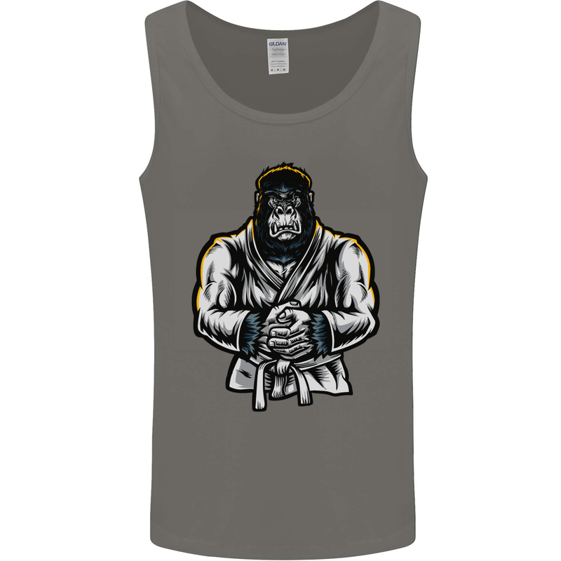 Jiu Jitsu Gorilla MMA Martial Arts Karate Mens Vest Tank Top Charcoal