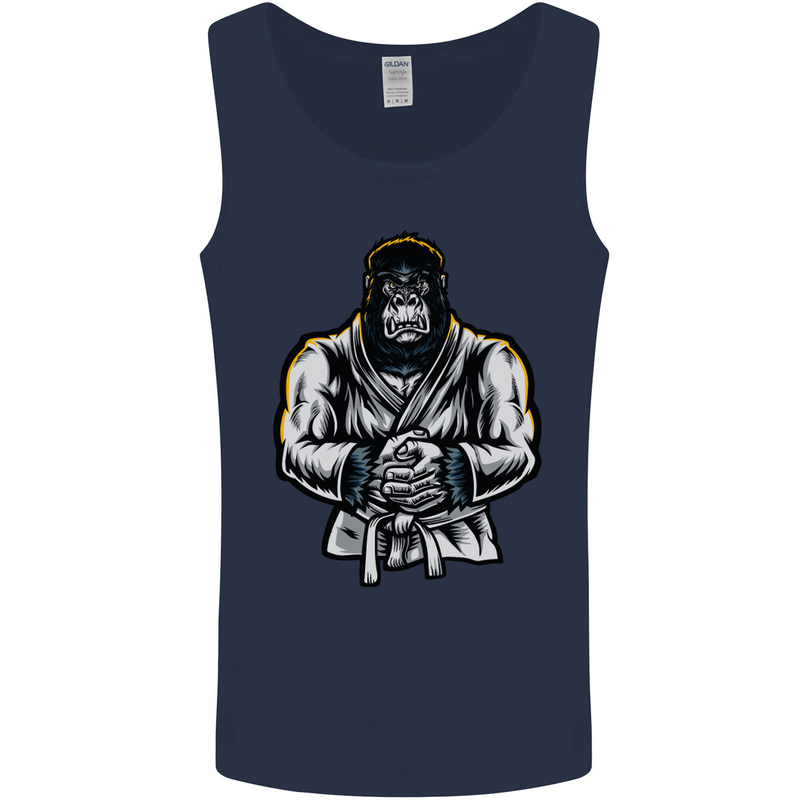 Jiu Jitsu Gorilla MMA Martial Arts Karate Mens Vest Tank Top Navy Blue