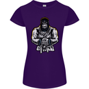 Jiu Jitsu Gorilla MMA Martial Arts Karate Womens Petite Cut T-Shirt Purple