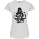 Jiu Jitsu Gorilla MMA Martial Arts Karate Womens Petite Cut T-Shirt White