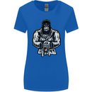 Jiu Jitsu Gorilla MMA Martial Arts Karate Womens Wider Cut T-Shirt Royal Blue