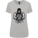 Jiu Jitsu Gorilla MMA Martial Arts Karate Womens Wider Cut T-Shirt Sports Grey