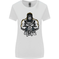 Jiu Jitsu Gorilla MMA Martial Arts Karate Womens Wider Cut T-Shirt White