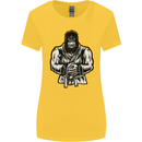 Jiu Jitsu Gorilla MMA Martial Arts Karate Womens Wider Cut T-Shirt Yellow