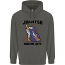 Jiu jitsu Word Cloud MMA Mixed Martial Arts Childrens Kids Hoodie Storm Grey