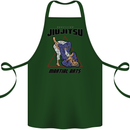 Jiu jitsu Word Cloud MMA Mixed Martial Arts Cotton Apron 100% Organic Forest Green