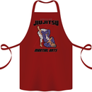 Jiu jitsu Word Cloud MMA Mixed Martial Arts Cotton Apron 100% Organic Maroon