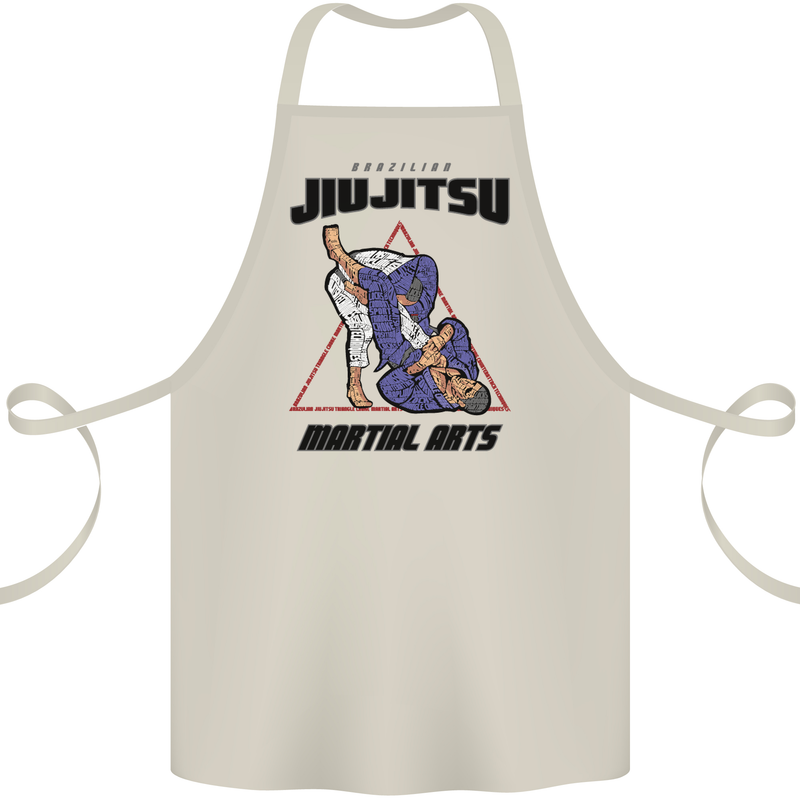 Jiu jitsu Word Cloud MMA Mixed Martial Arts Cotton Apron 100% Organic Natural