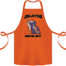 Jiu jitsu Word Cloud MMA Mixed Martial Arts Cotton Apron 100% Organic Orange