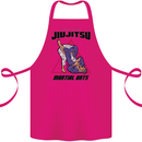 Jiu jitsu Word Cloud MMA Mixed Martial Arts Cotton Apron 100% Organic Pink