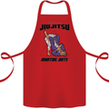 Jiu jitsu Word Cloud MMA Mixed Martial Arts Cotton Apron 100% Organic Red