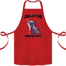 Jiu jitsu Word Cloud MMA Mixed Martial Arts Cotton Apron 100% Organic Red