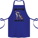 Jiu jitsu Word Cloud MMA Mixed Martial Arts Cotton Apron 100% Organic Royal Blue