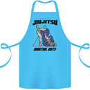 Jiu jitsu Word Cloud MMA Mixed Martial Arts Cotton Apron 100% Organic Turquoise