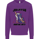 Jiu jitsu Word Cloud MMA Mixed Martial Arts Kids Sweatshirt Jumper Purple