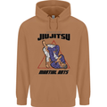 Jiu jitsu Word Cloud MMA Mixed Martial Arts Mens 80% Cotton Hoodie Caramel Latte