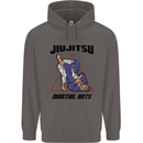 Jiu jitsu Word Cloud MMA Mixed Martial Arts Mens 80% Cotton Hoodie Charcoal