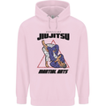 Jiu jitsu Word Cloud MMA Mixed Martial Arts Mens 80% Cotton Hoodie Light Pink