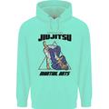 Jiu jitsu Word Cloud MMA Mixed Martial Arts Mens 80% Cotton Hoodie Peppermint