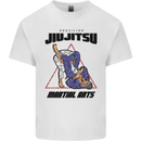 Jiu jitsu Word Cloud MMA Mixed Martial Arts Mens Cotton T-Shirt Tee Top White