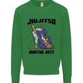 Jiu jitsu Word Cloud MMA Mixed Martial Arts Mens Sweatshirt Jumper Irish Green