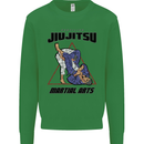 Jiu jitsu Word Cloud MMA Mixed Martial Arts Mens Sweatshirt Jumper Irish Green