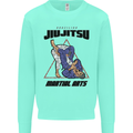 Jiu jitsu Word Cloud MMA Mixed Martial Arts Mens Sweatshirt Jumper Peppermint